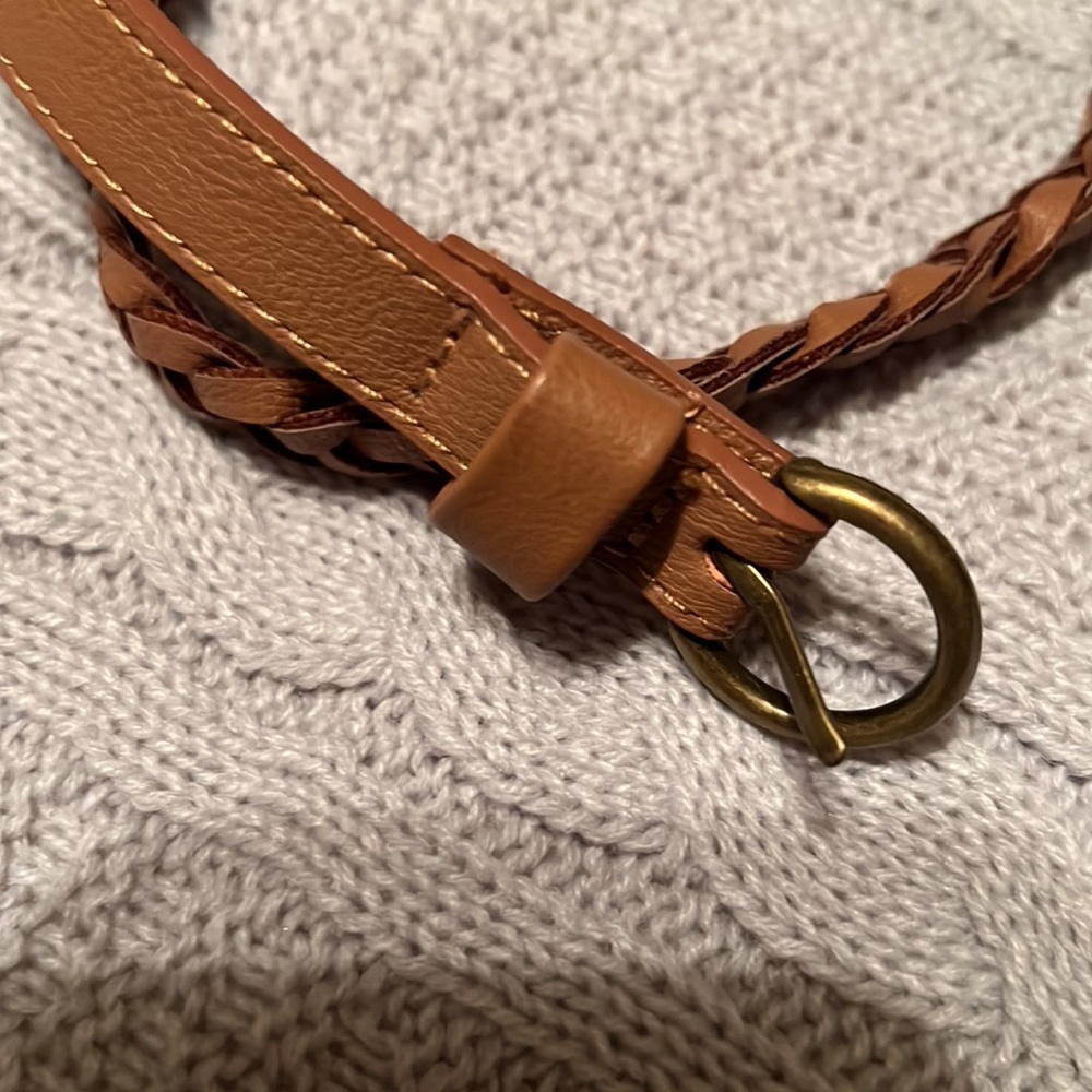 Braided Faux Leather Belt